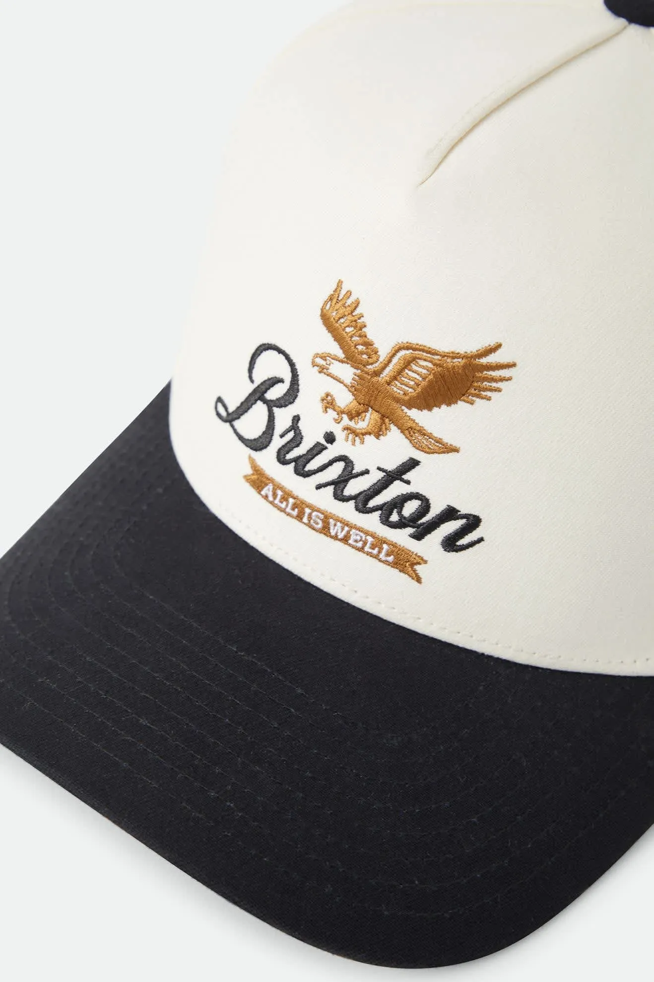 Well Netplus Snapback - Whitecap/Black sold by Brixton product image thumbnail 3