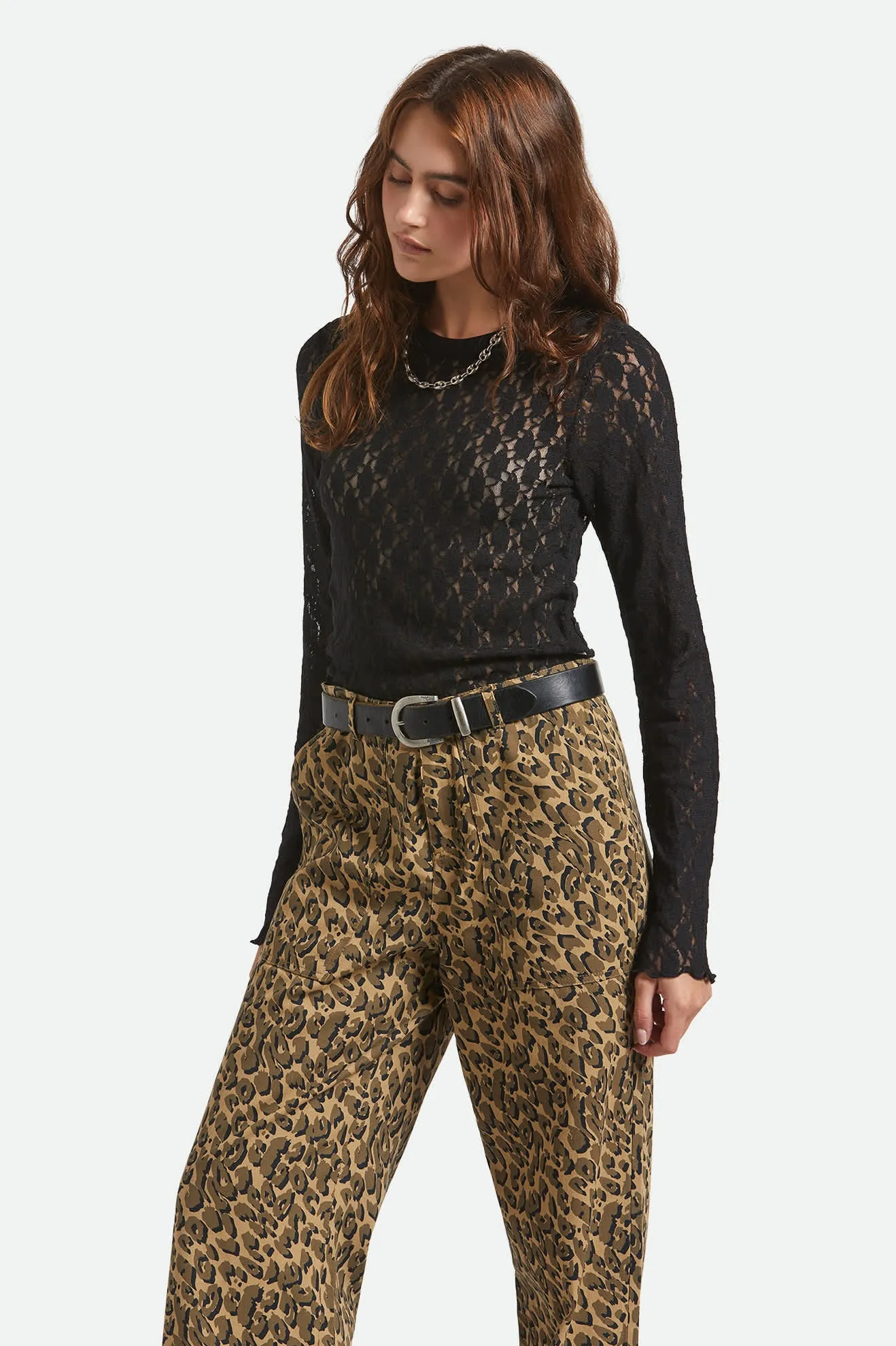 Dolly Slim L/S Knit T-Shirt - Black sold by Brixton product image thumbnail 3