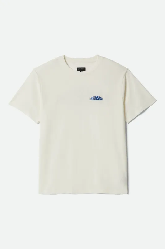 Forman S/S Standard T-Shirt - Off White Worn Wash sold by Brixton