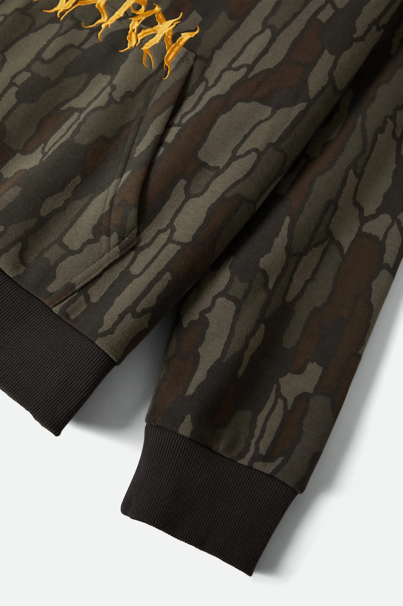 Void Hunter Hoodie - Bark Camo sold by Brixton product image thumbnail 5