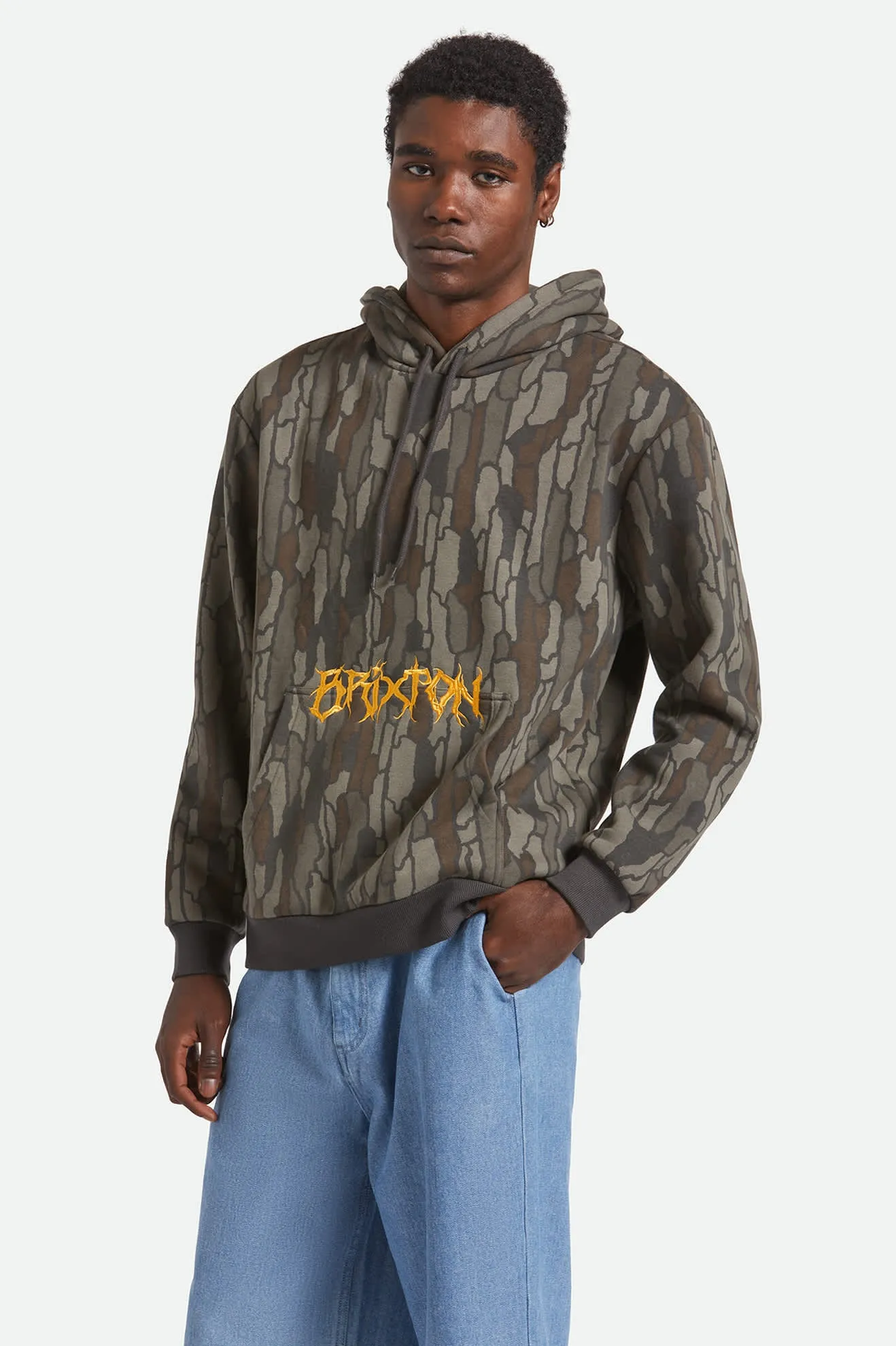 Void Hunter Hoodie - Bark Camo sold by Brixton product image thumbnail 2