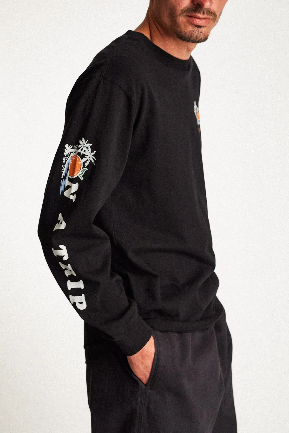 Valencia II L/S Standard Tee - Black sold by Brixton product image thumbnail 4