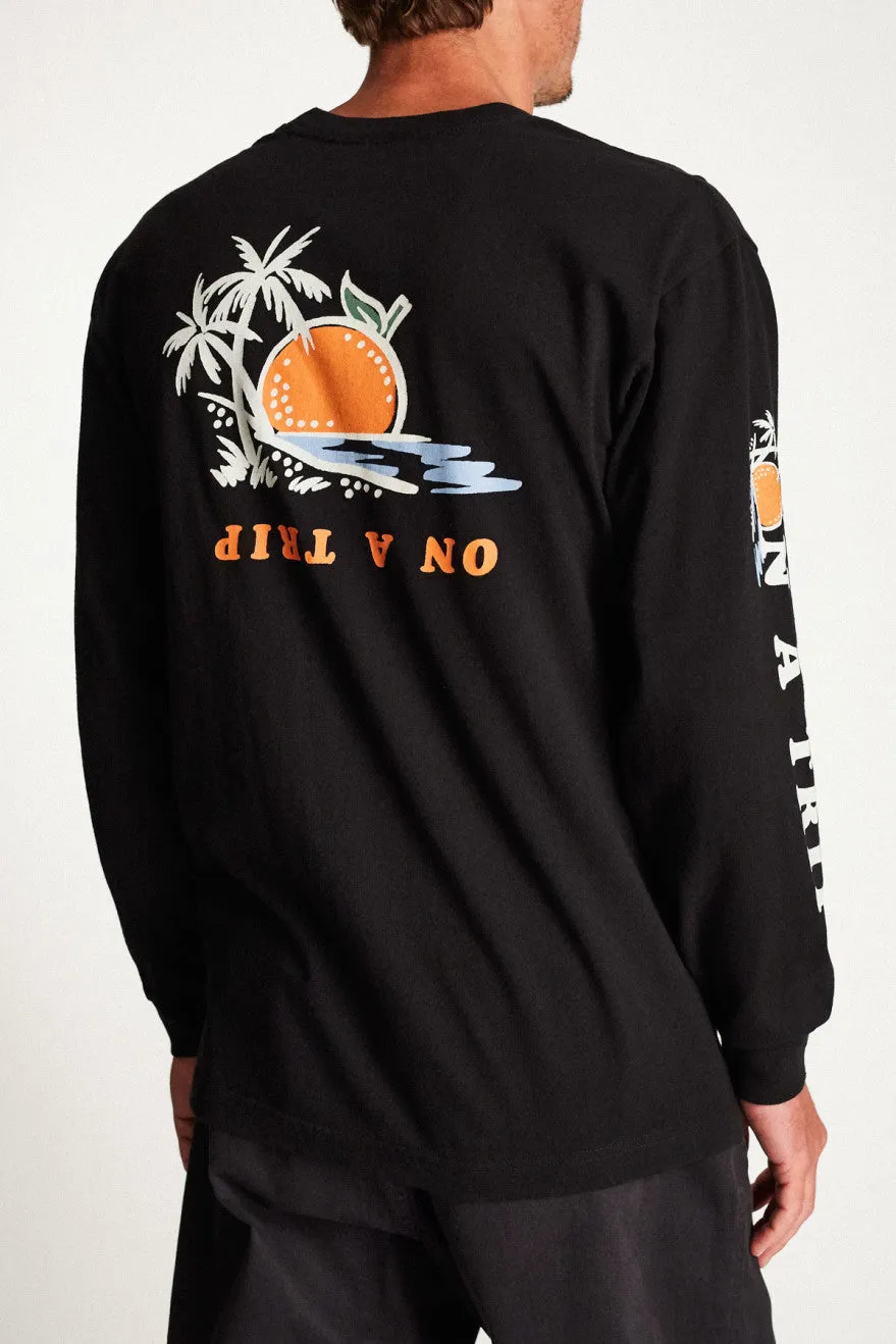 Valencia II L/S Standard Tee - Black sold by Brixton product image thumbnail 3