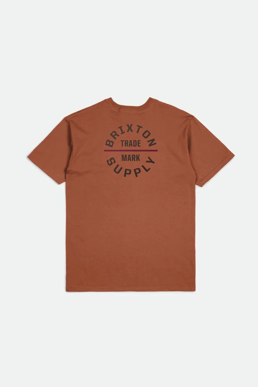 Oath V S/S Standard Tee - Terracotta/Washed Black/Cranberry Juice sold by Brixton product image thumbnail 2