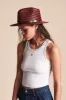 Messer Straw Fedora - Brown sold by Brixton