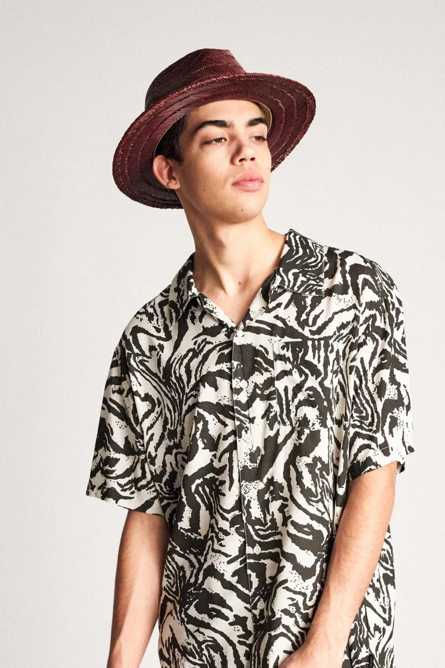 Messer Straw Fedora - Brown sold by Brixton product image thumbnail 2