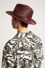 Messer Straw Fedora - Brown sold by Brixton