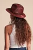 Messer Straw Fedora - Brown sold by Brixton