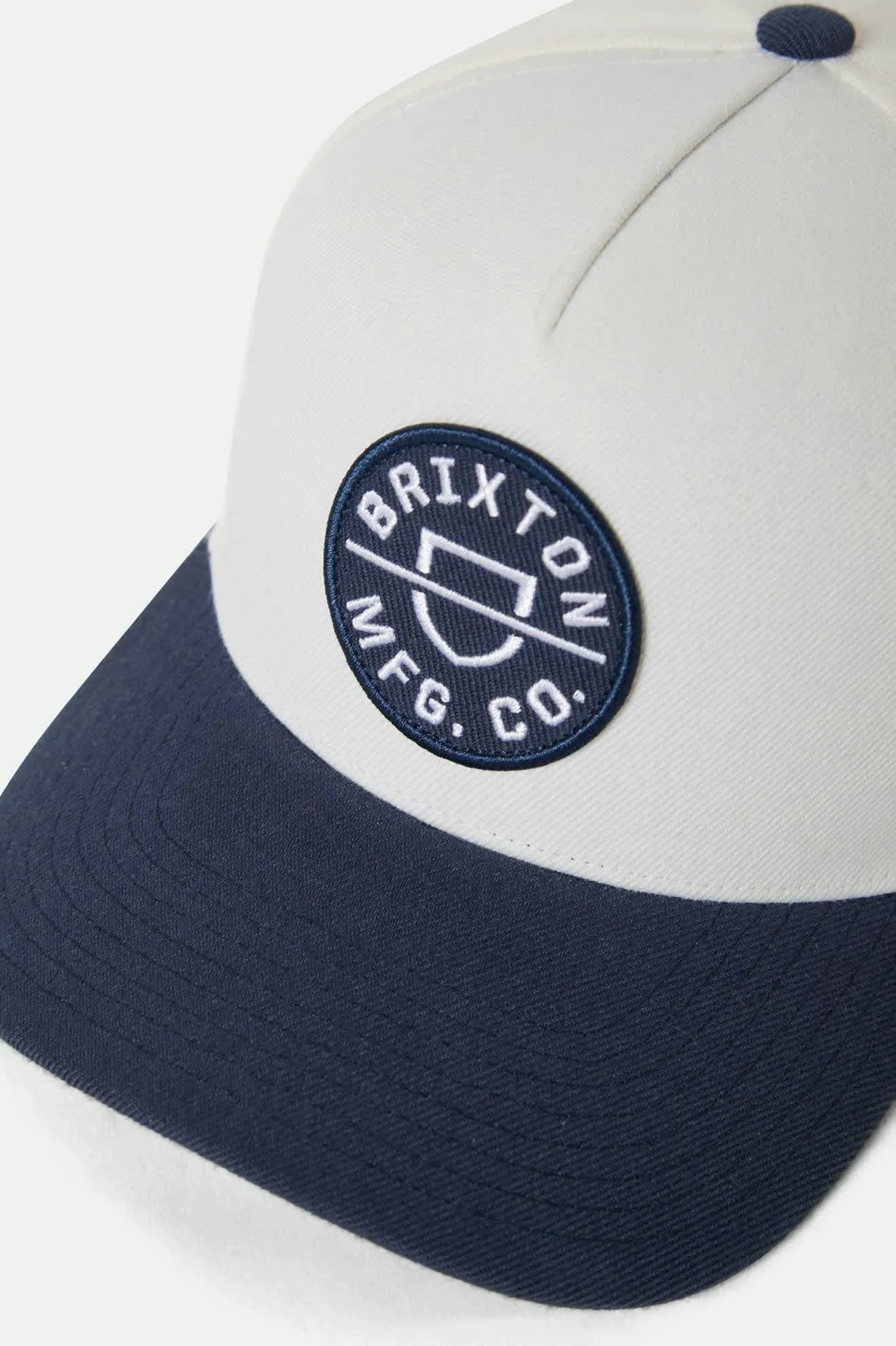 Crest Netplus Snapback - Mood Indigo/Off White sold by Brixton product image thumbnail 3
