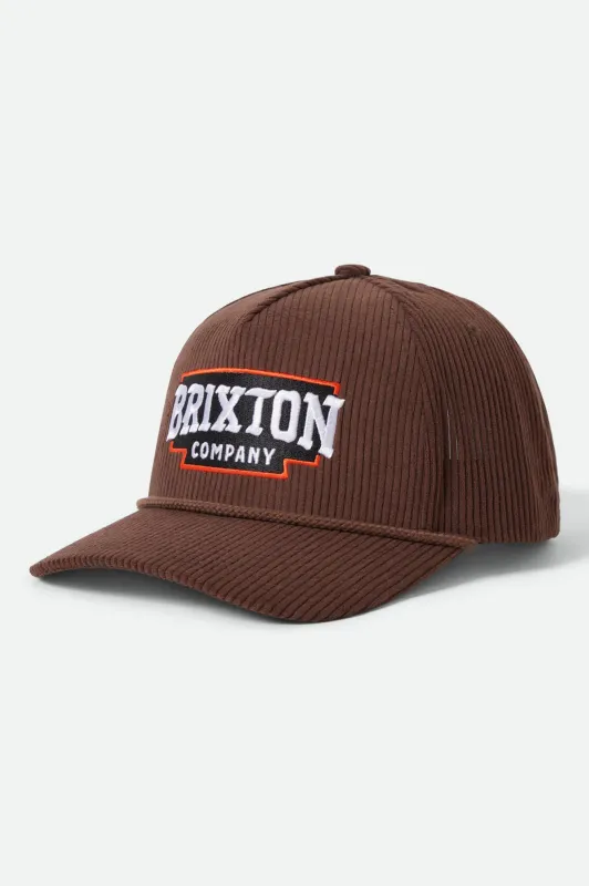 Pierson Netplus Snapback - Pinecone Brown made by Brixton