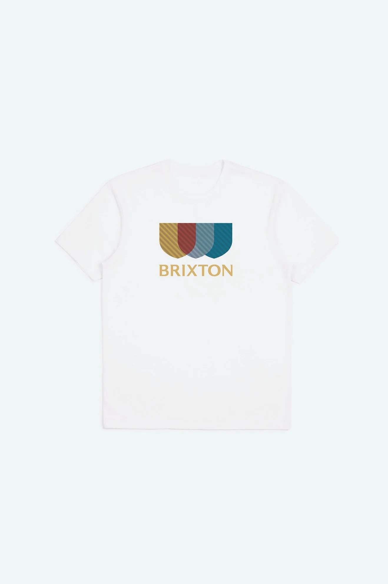 Alton Stripe S/S Standard Tee - White sold by Brixton