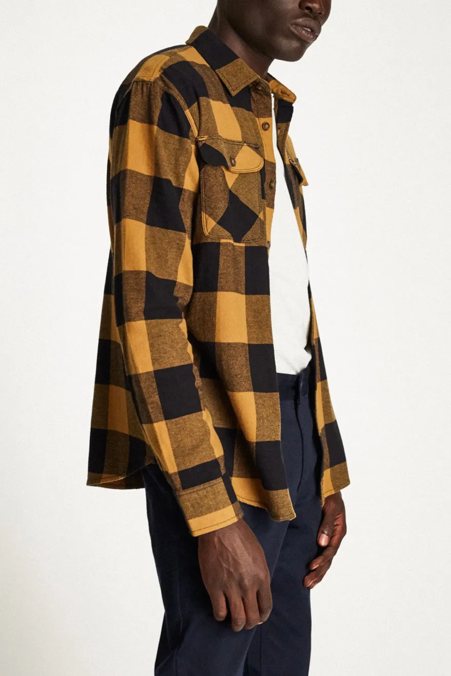 Bowery Lightweight L/S Flannel - Black/Bronze sold by Brixton product image thumbnail 2