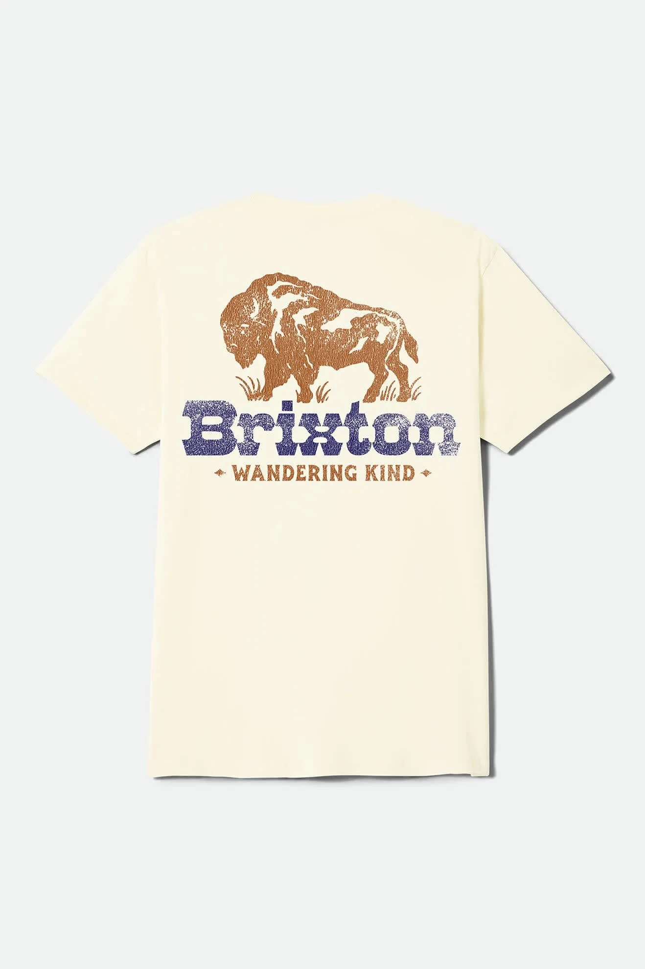 Drifter Short Sleeve Standard T-Shirt - Cream sold by Brixton