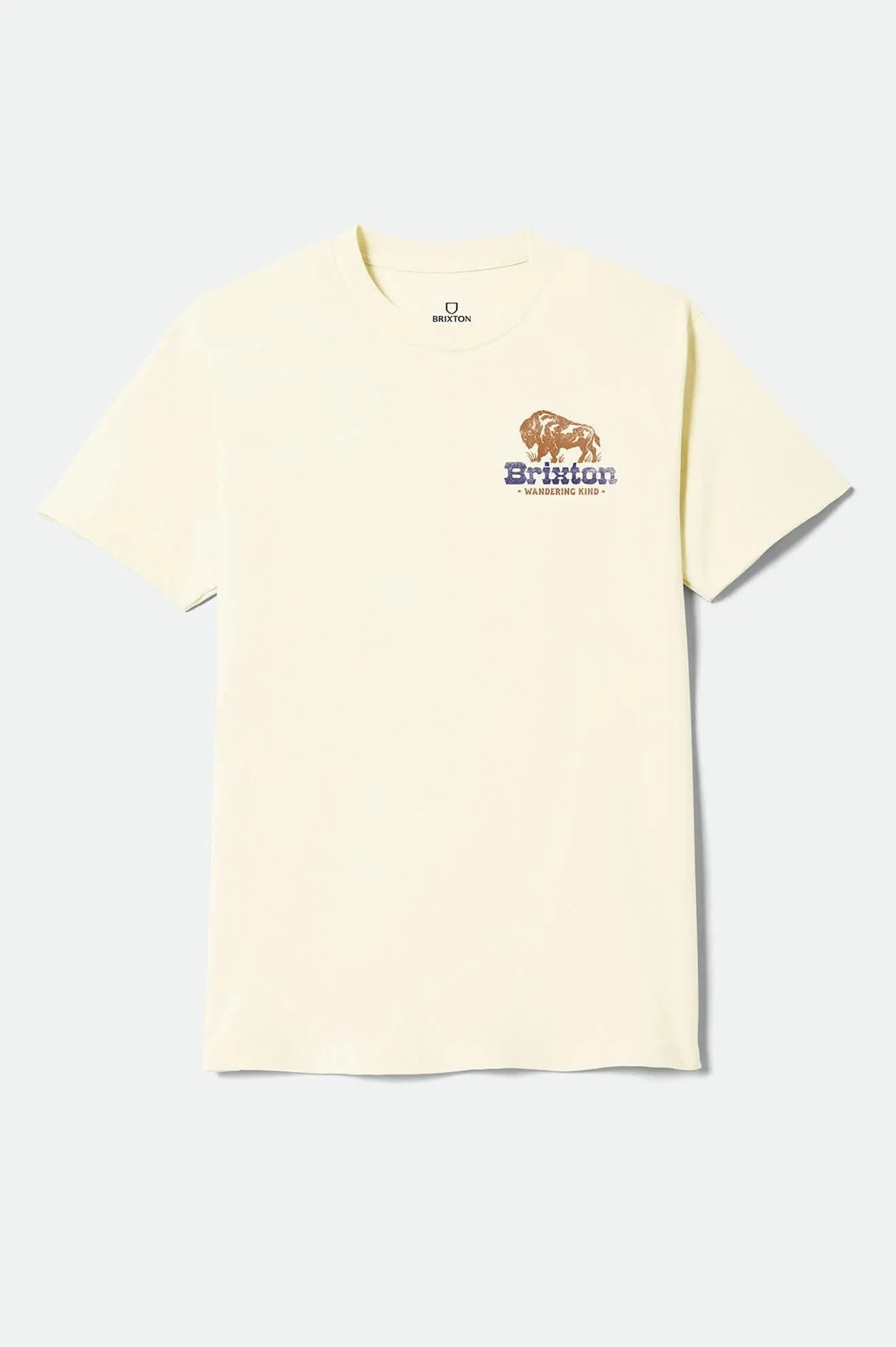 Drifter Short Sleeve Standard T-Shirt - Cream sold by Brixton product image thumbnail 2