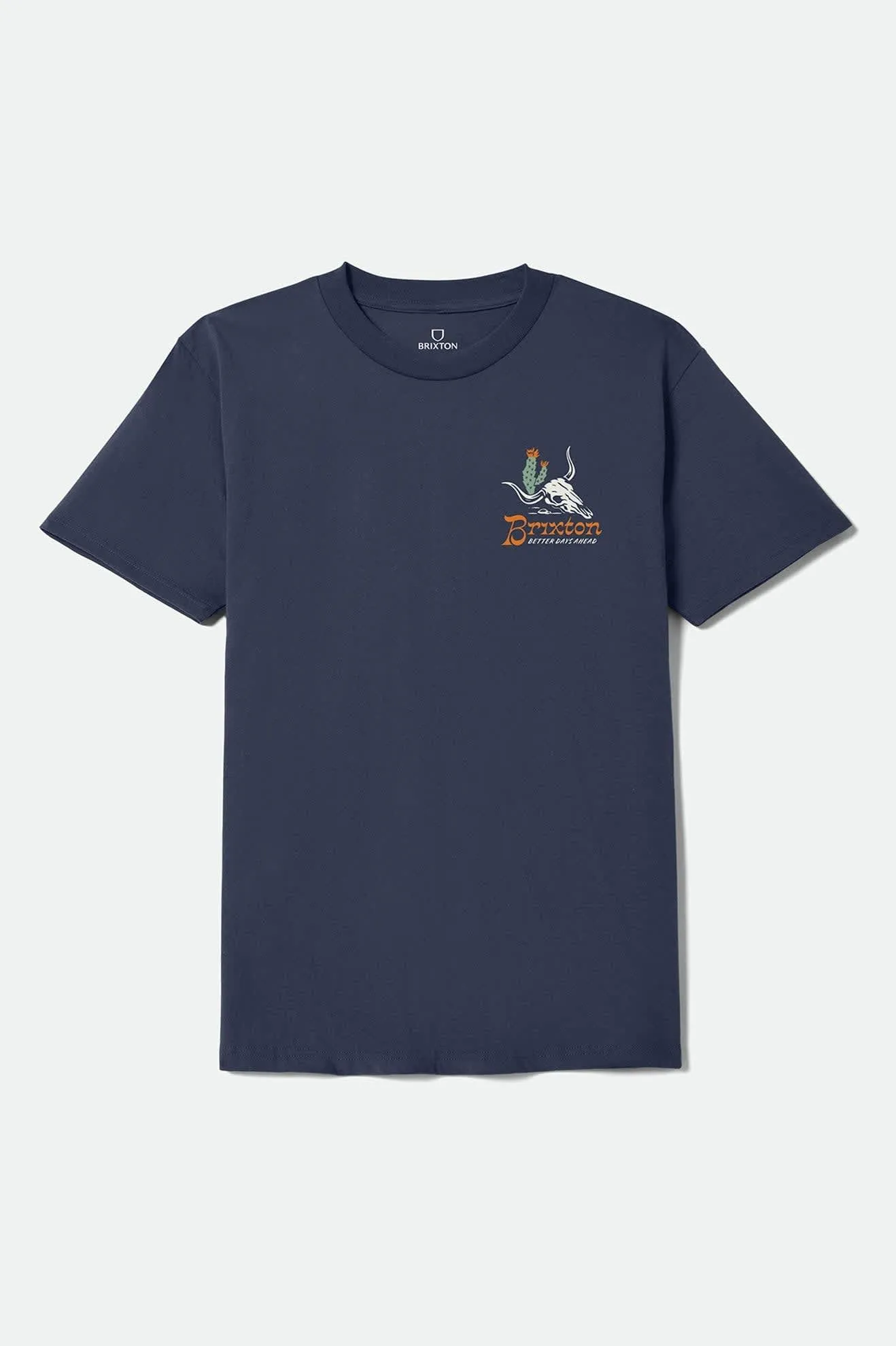 Barren Short Sleeve Standard T-Shirt - Navy sold by Brixton product image thumbnail 2
