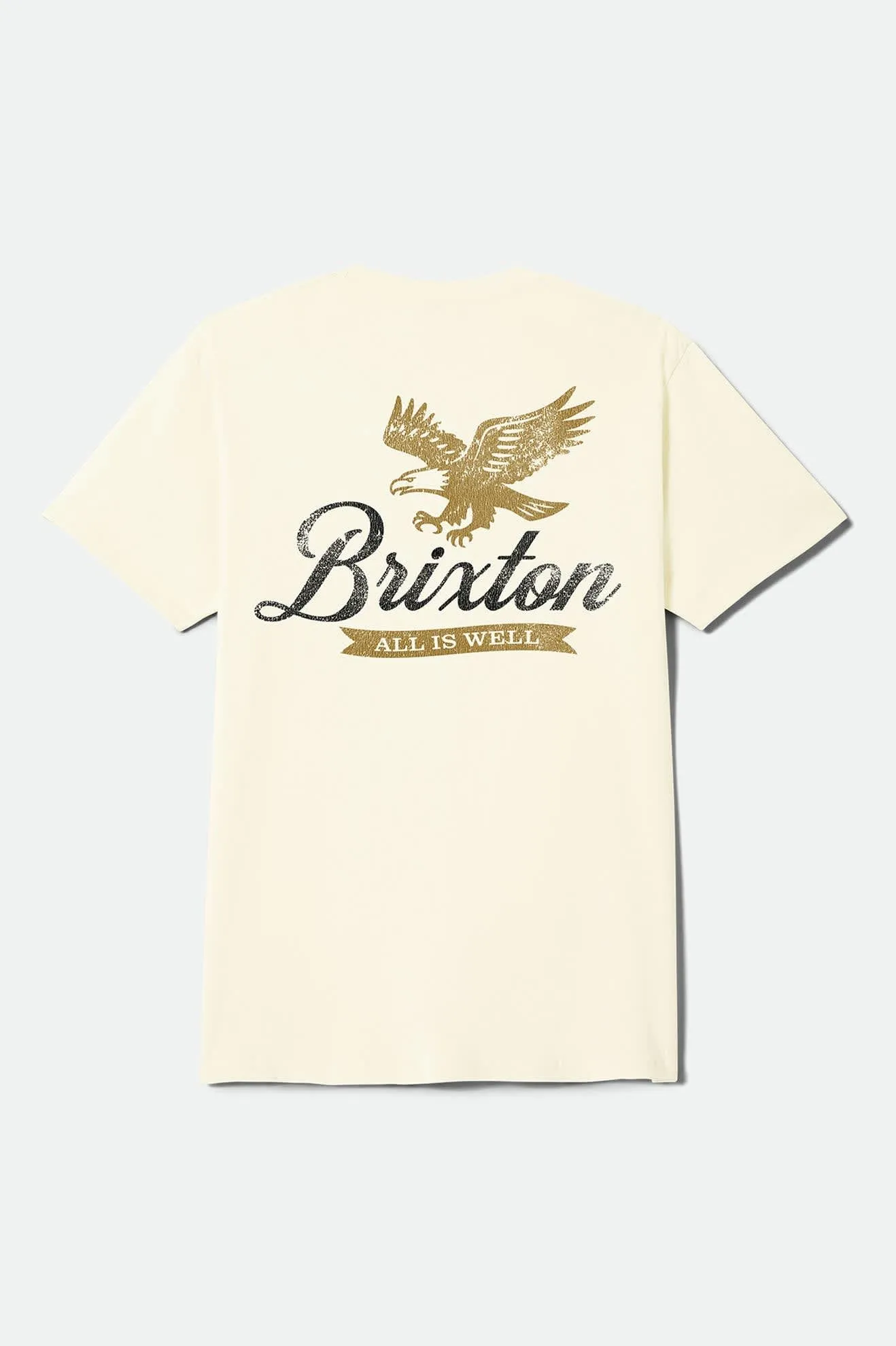 Well Short Sleeve Standard T-Shirt - Cream sold by Brixton product image thumbnail 2