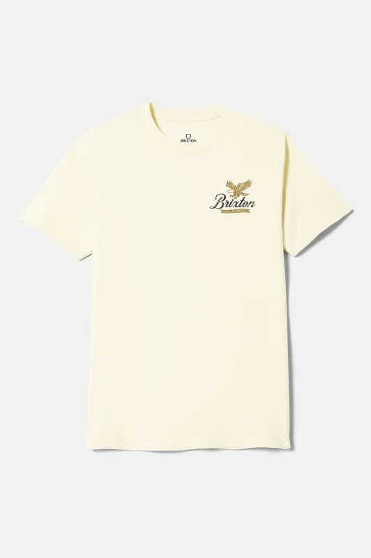 Well Short Sleeve Standard T-Shirt - Cream sold by Brixton