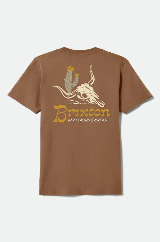 Barren Short Sleeve Standard T-Shirt - Brown Sugar sold by Brixton