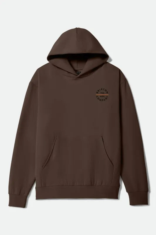 Pledge Hoodie - Brown/Black/Orange sold by Brixton