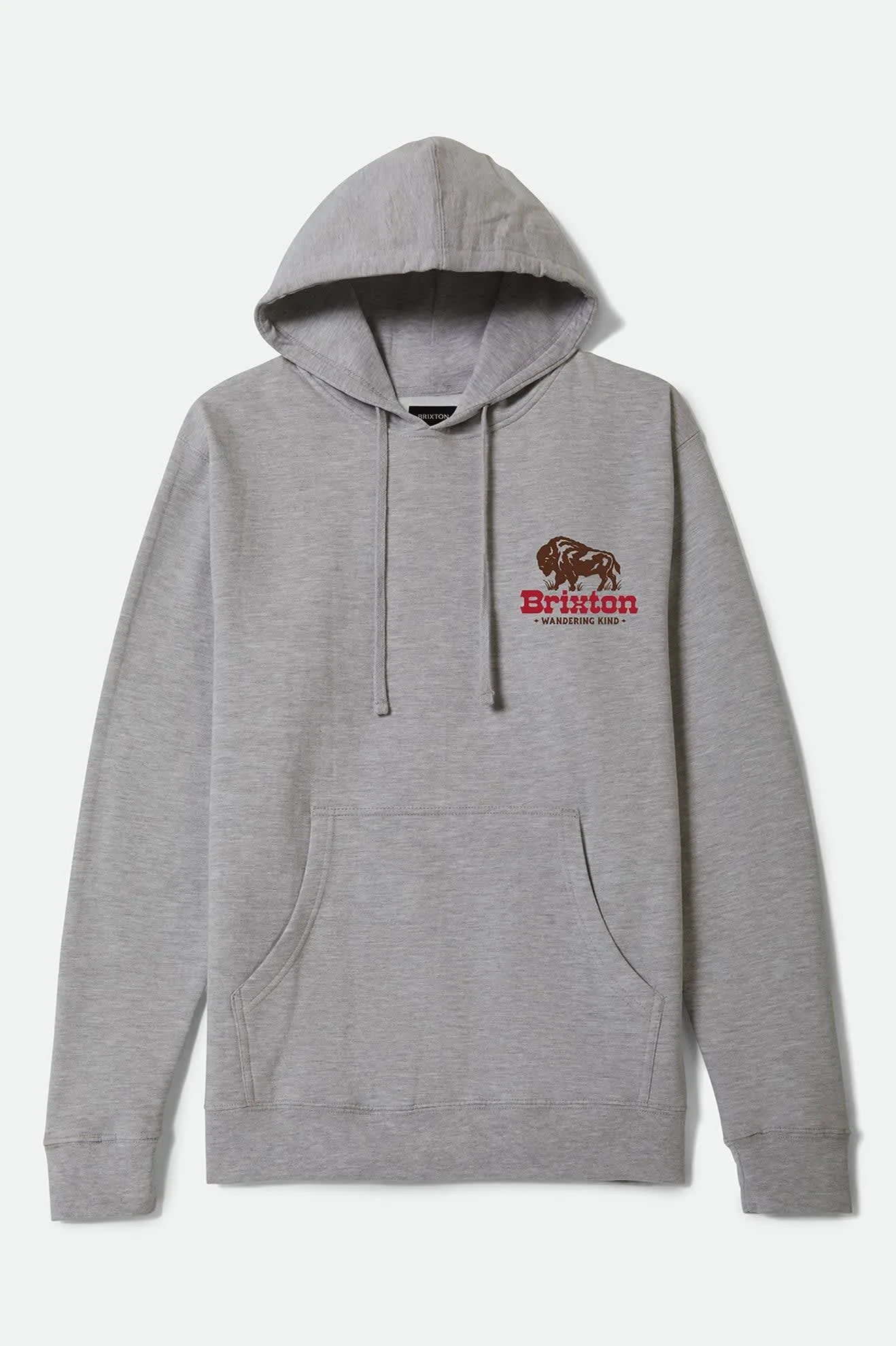 Drifter Hoodie - Heather Grey sold by Brixton