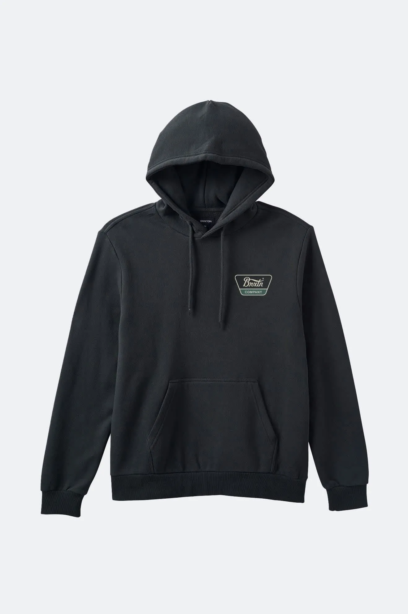 Linwood Hoodie - Black/Mallard Green/Whitecap sold by Brixton
