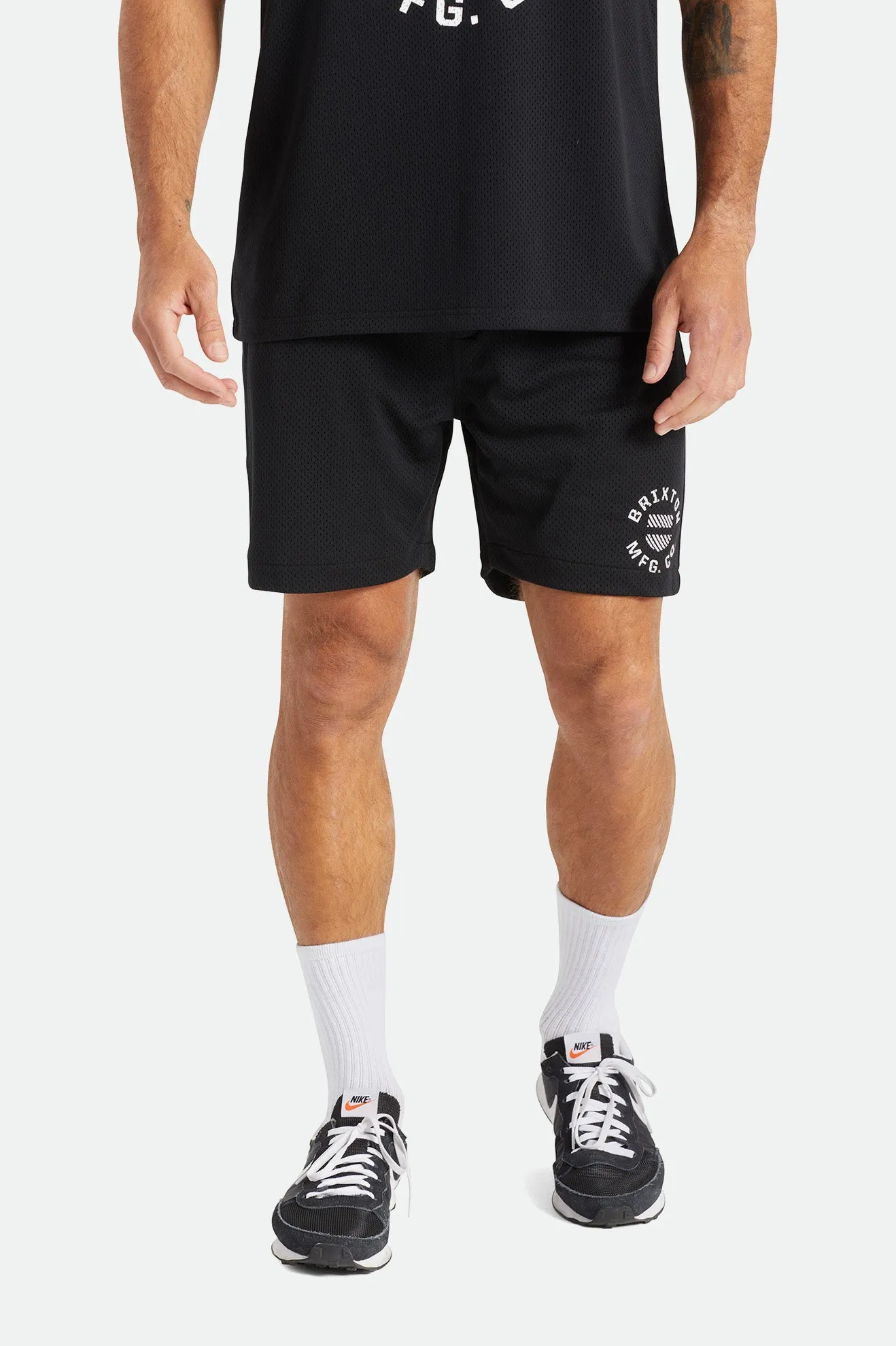 Shield Crest Mesh Short - Black sold by Brixton product image thumbnail 2