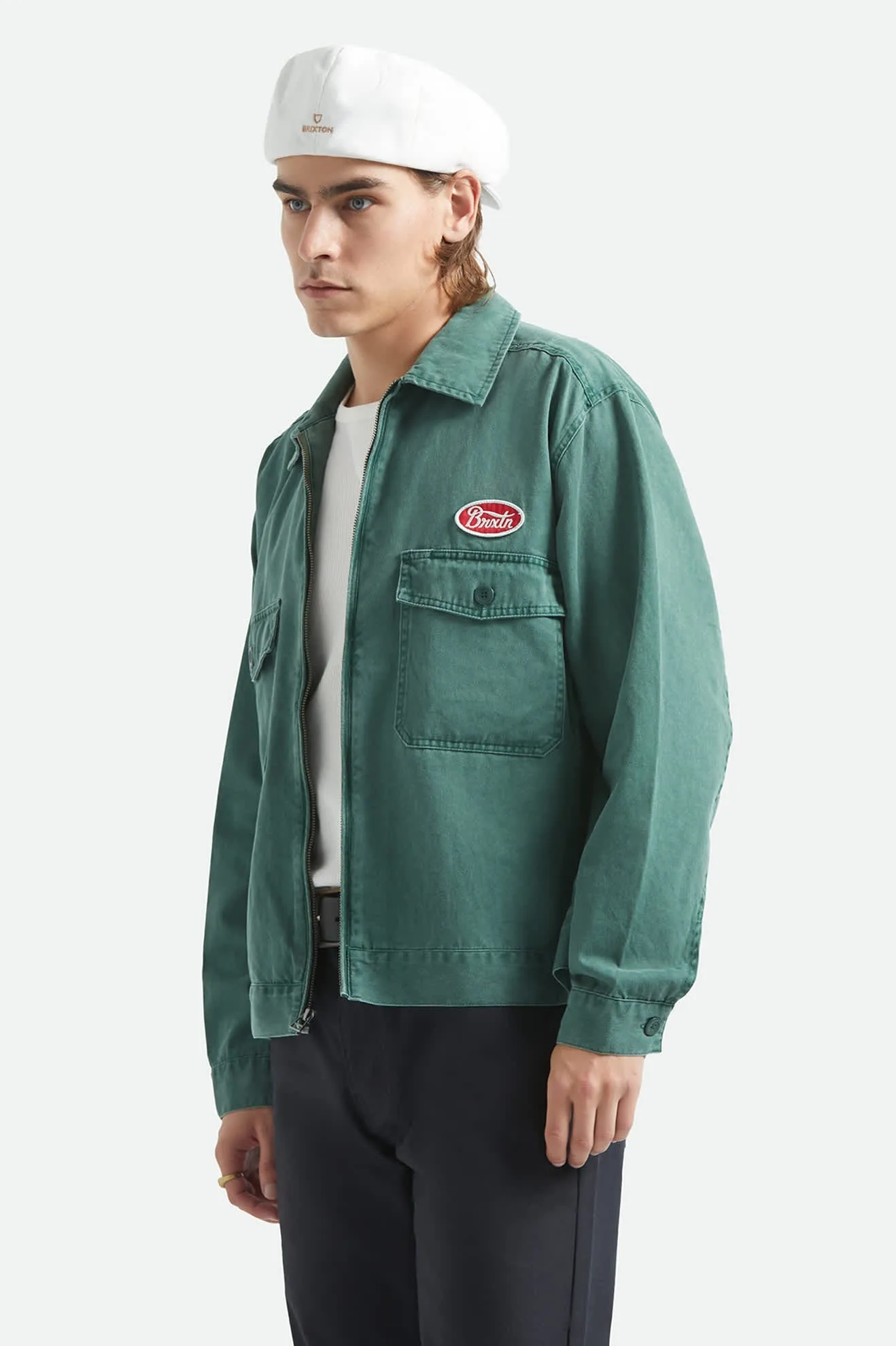 Trademark Lightweight Garage Jacket - Washed Primal Green sold by Brixton product image thumbnail 3
