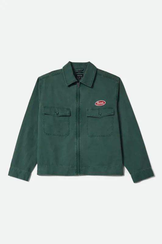 Trademark Lightweight Garage Jacket - Washed Primal Green sold by Brixton