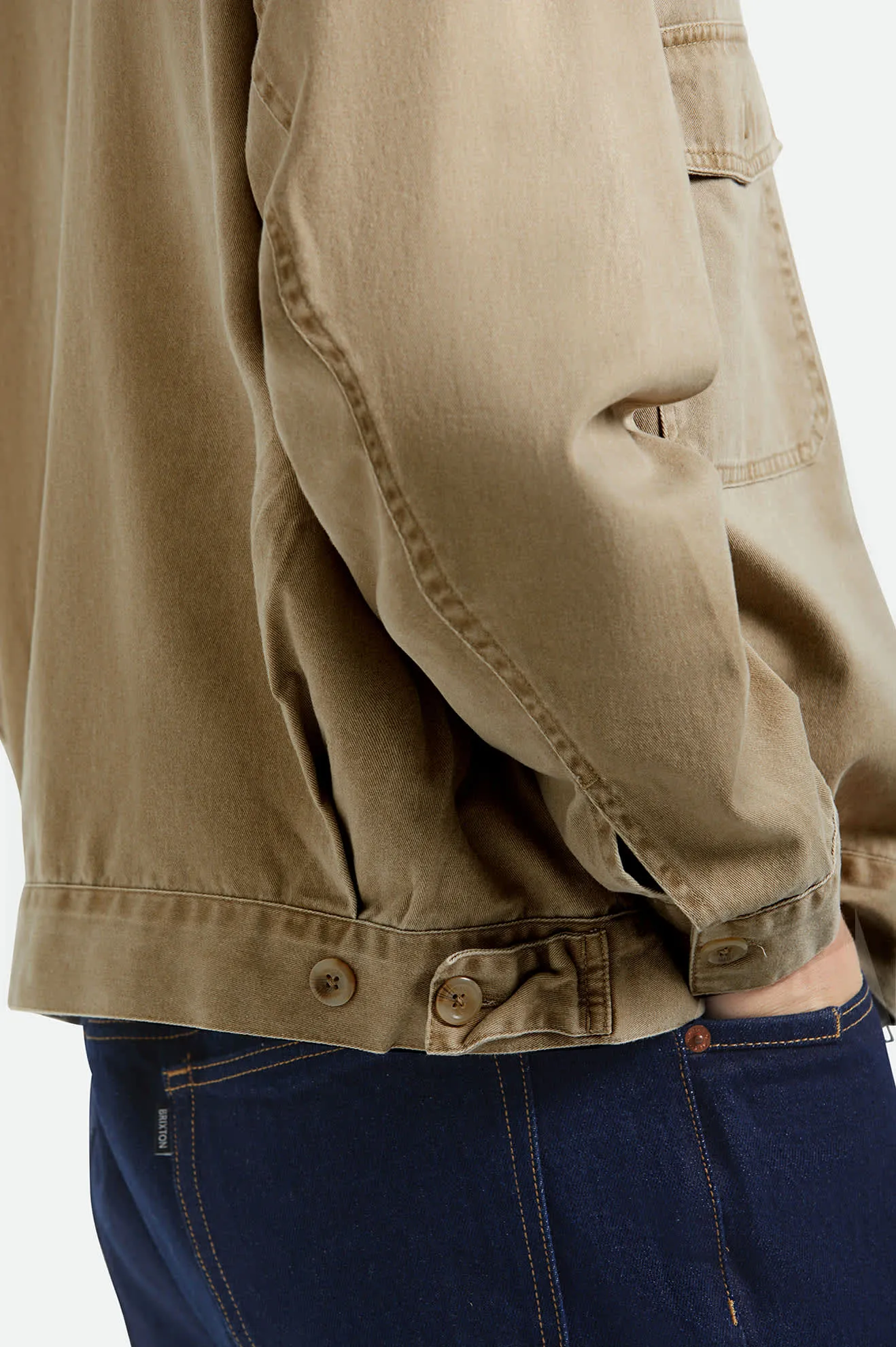 Trademark Lightweight Garage Jacket - Washed Khaki sold by Brixton product image thumbnail 4