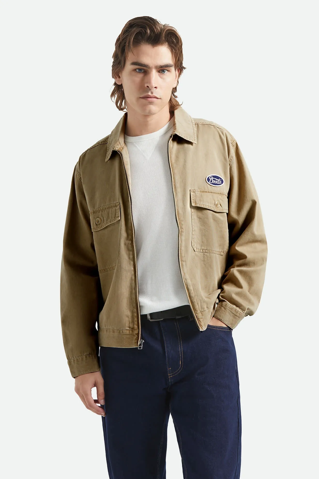 Trademark Lightweight Garage Jacket - Washed Khaki sold by Brixton product image thumbnail 2