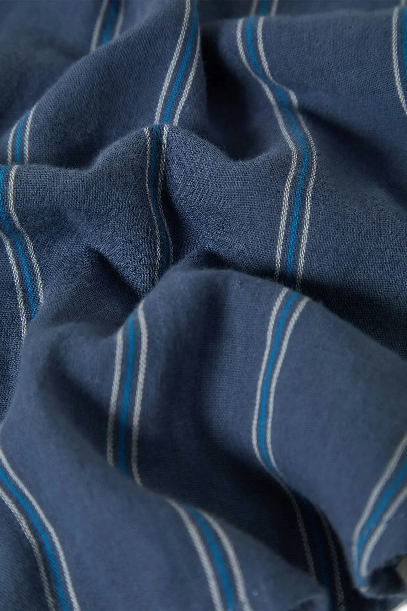 Wandering L/S Overshirt - Berring Sea/White sold by Brixton product image thumbnail 4