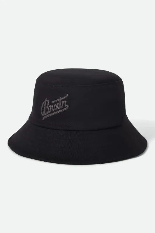 Eldon Packable Bucket Hat - Black sold by Brixton