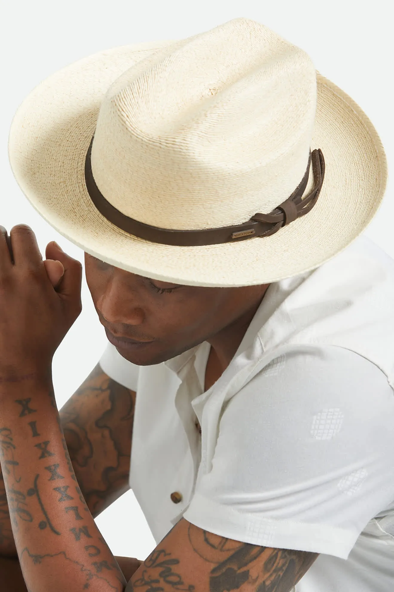 Hitch Straw Ranch Fedora - Bone sold by Brixton product image thumbnail 2