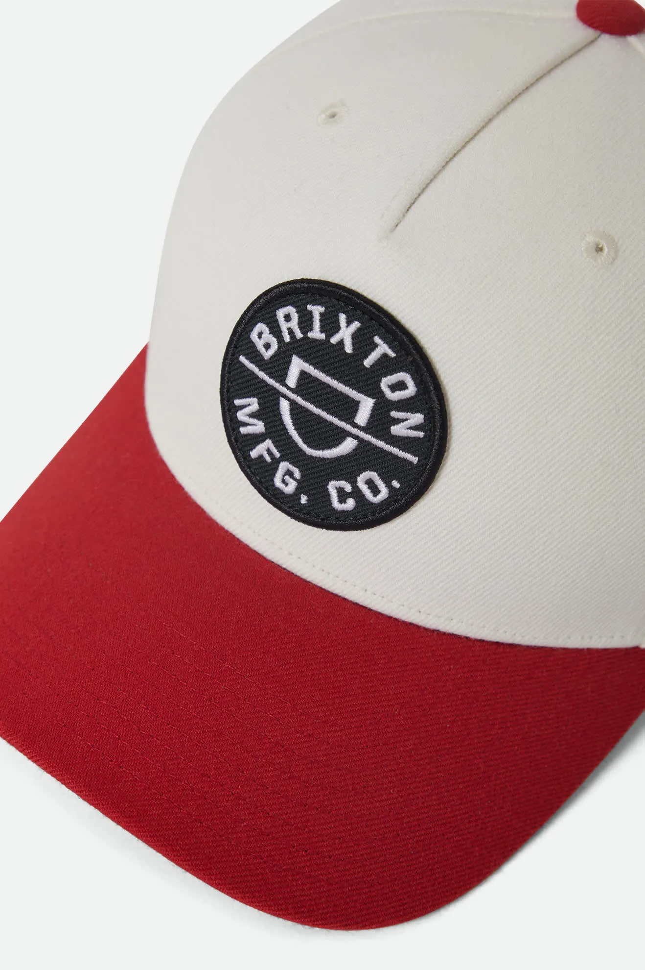Crest NetPlus Snapback - Off White/Adrenaline Rush sold by Brixton product image thumbnail 2