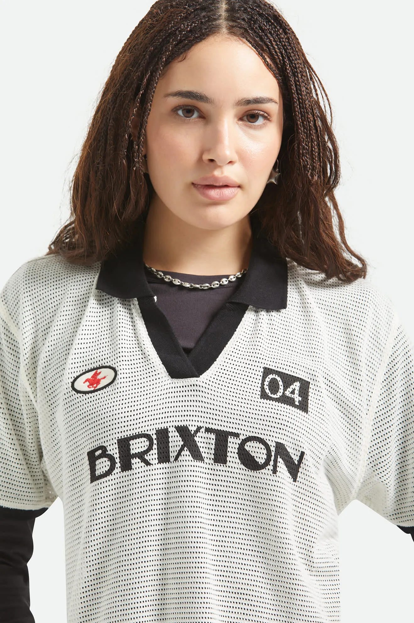 Varsity T-Shirt - Off White/Black sold by Brixton product image thumbnail 5