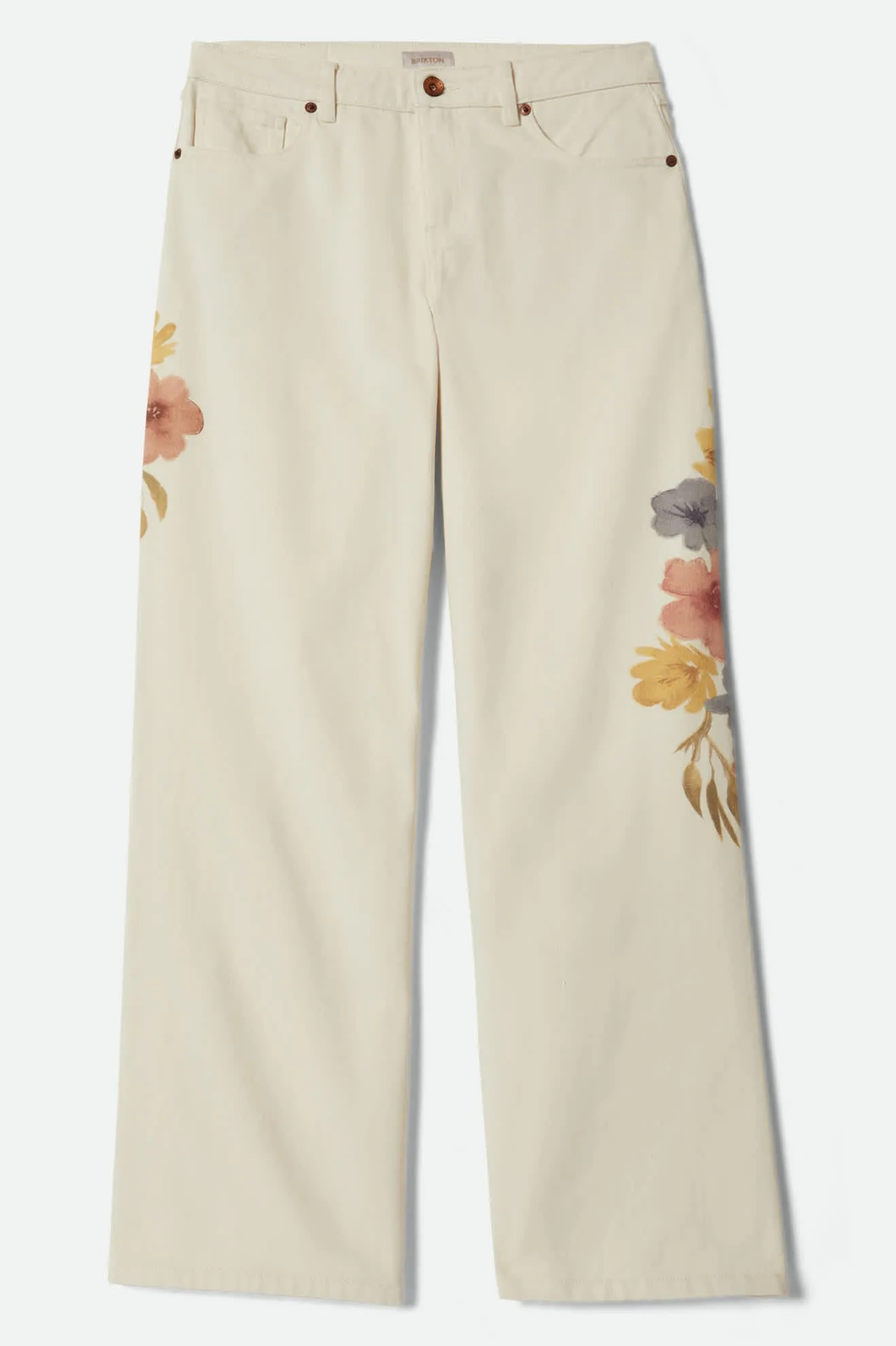 The Chloe 5-Pocket Pant - Off White Floral Burst sold by Brixton product image thumbnail 2