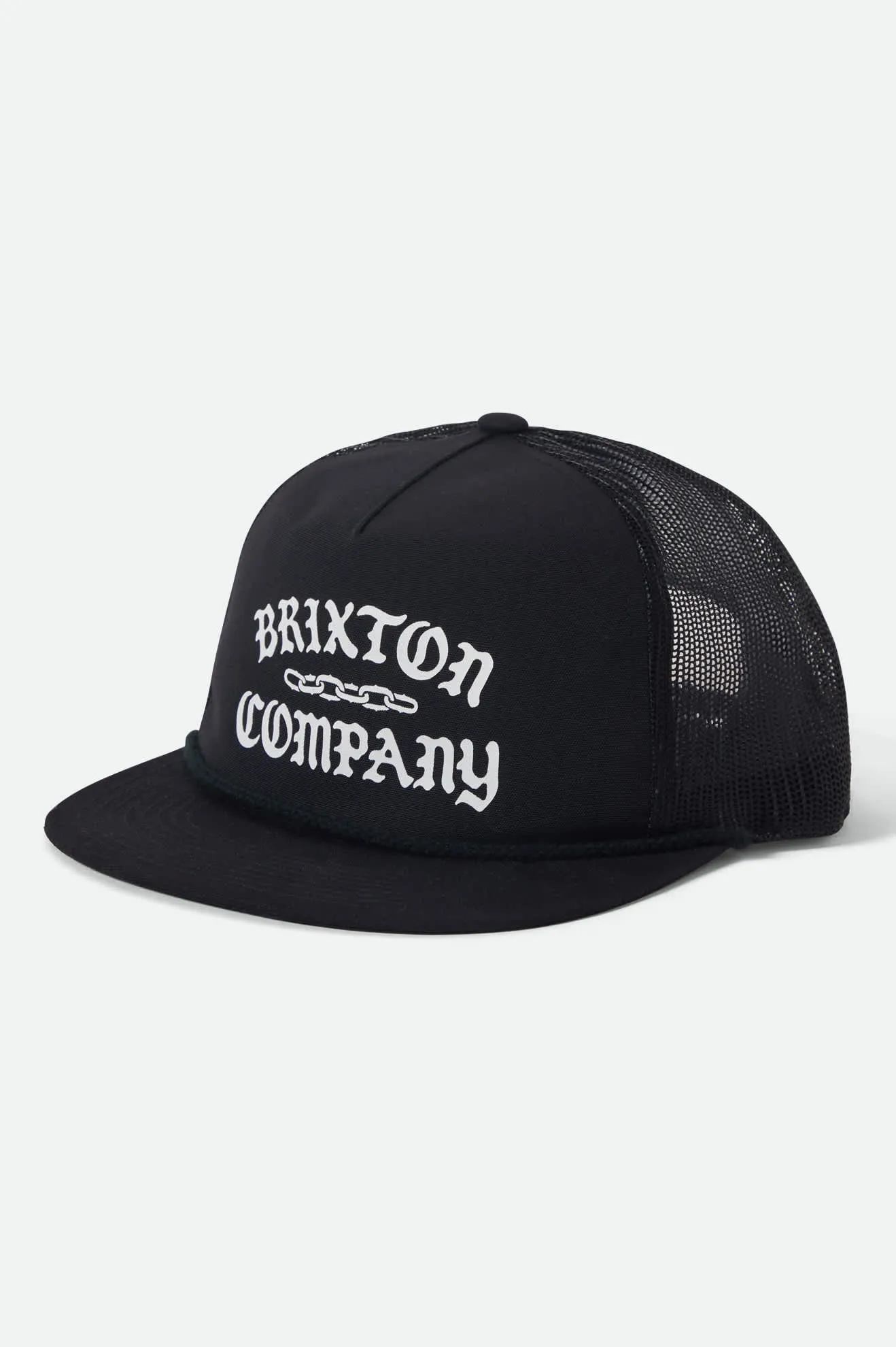 Chains NetPlus Trucker Hat - Black/Black sold by Brixton