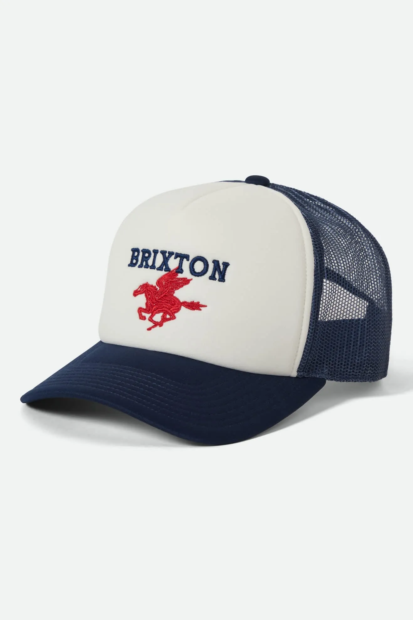 Pegasus NetPlus Trucker Hat - Whitecap/Navy sold by Brixton