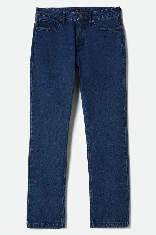 Builders 5-Pocket Pant - Medium Wash Denim made by Brixton
