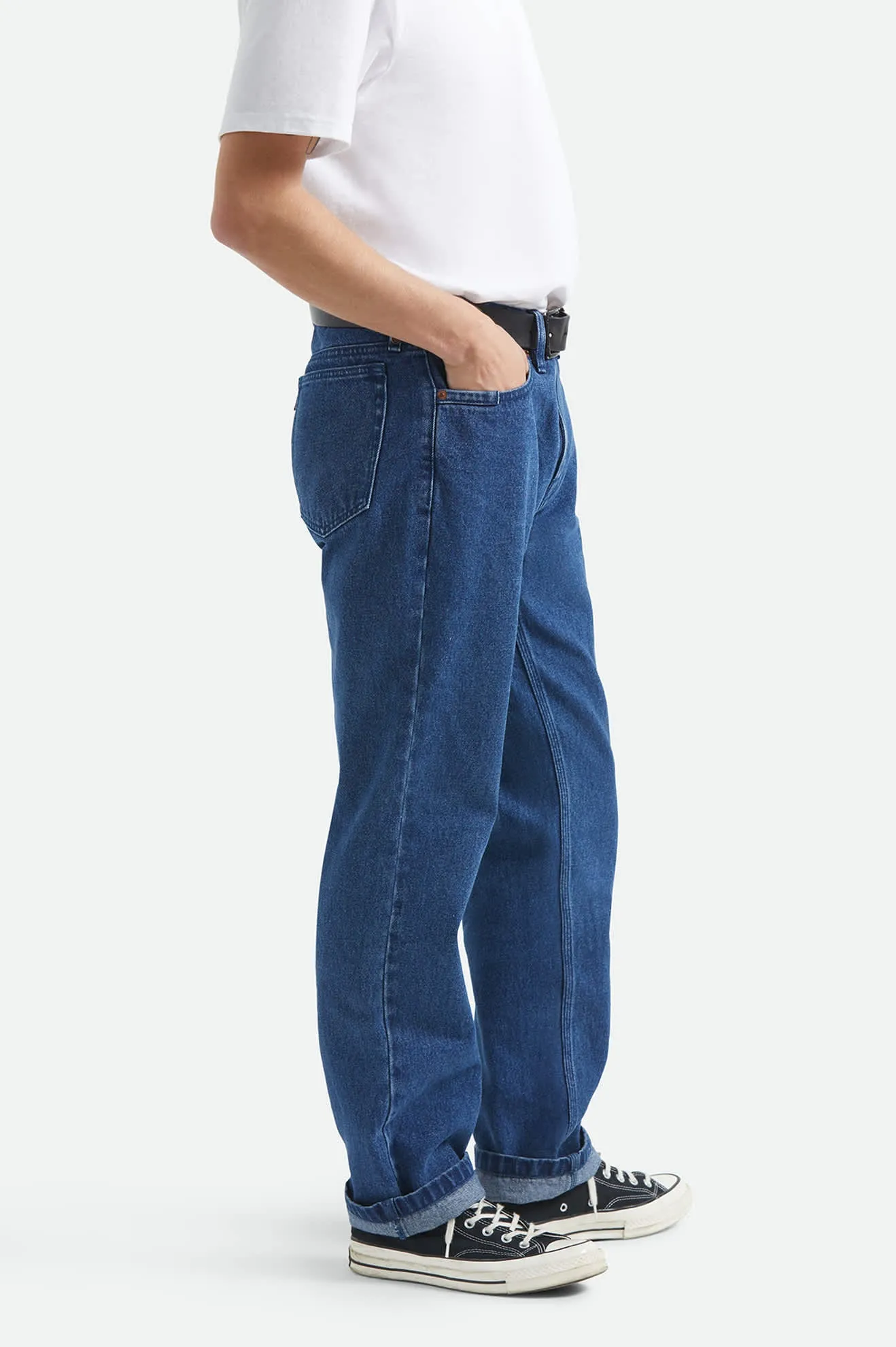 Builders 5-Pocket Pant - Medium Wash Denim sold by Brixton product image thumbnail 5