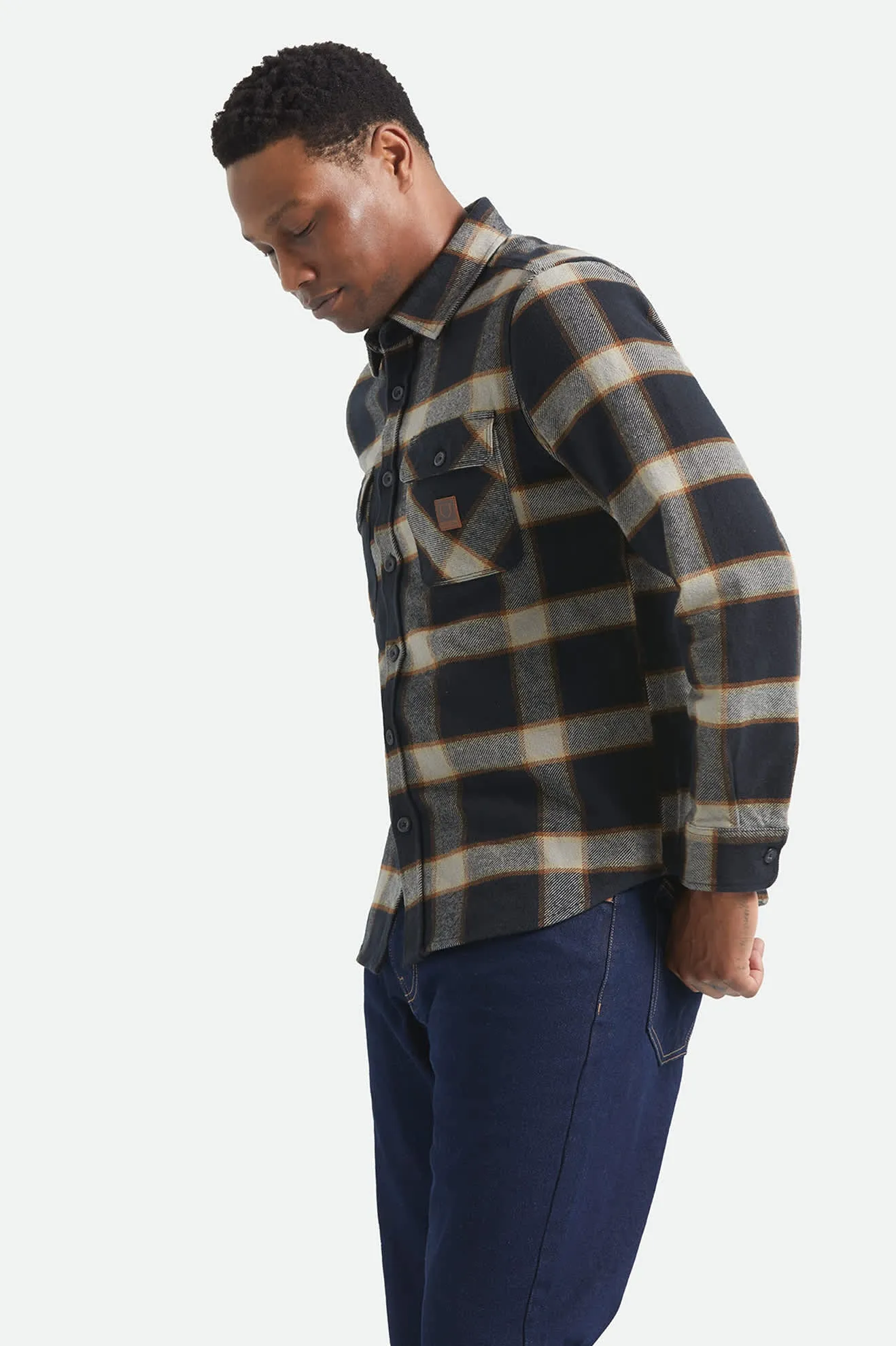 Bowery Flannel - Black/Cream sold by Brixton product image thumbnail 3