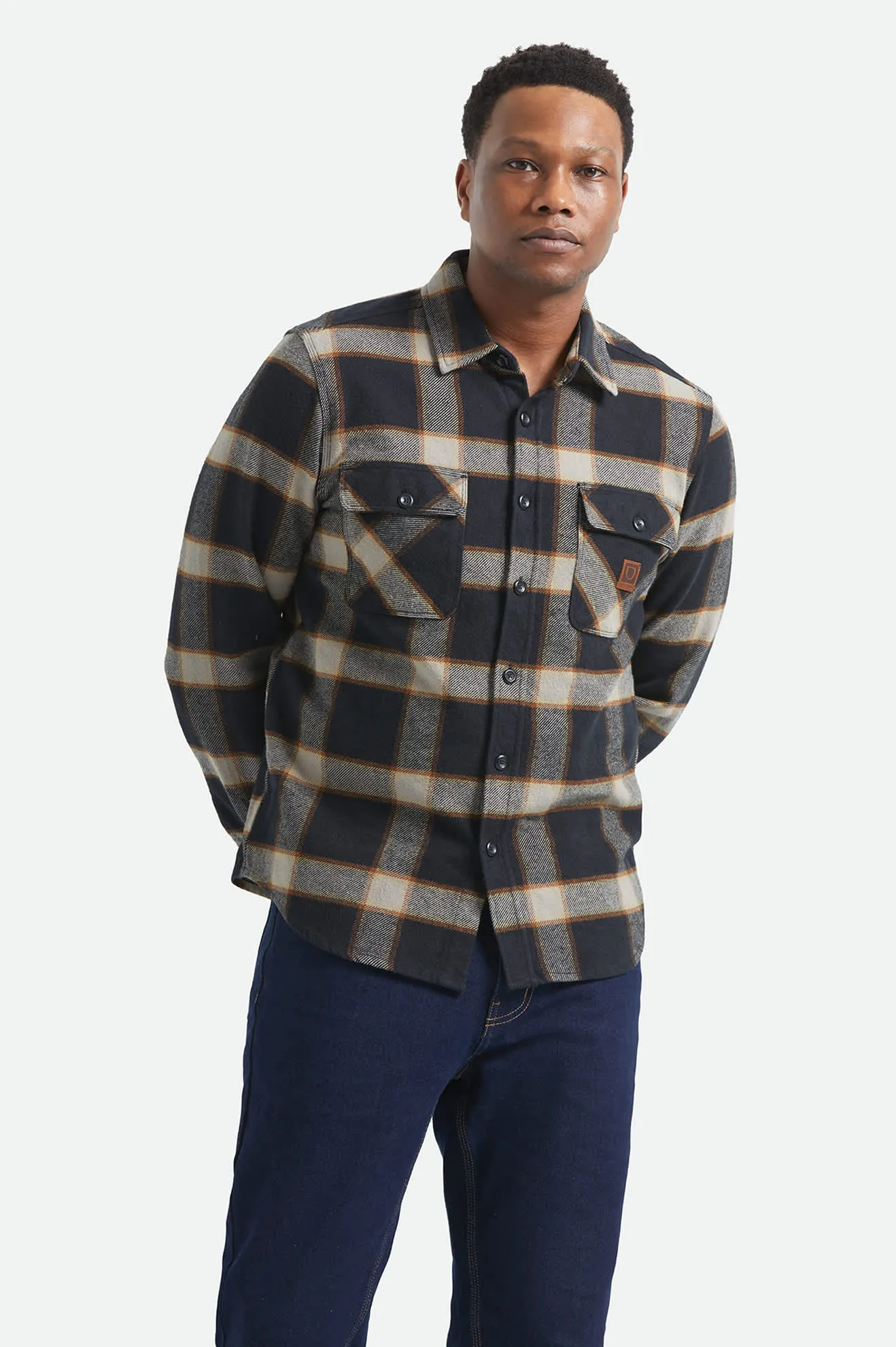 Bowery Flannel - Black/Cream sold by Brixton product image thumbnail 2