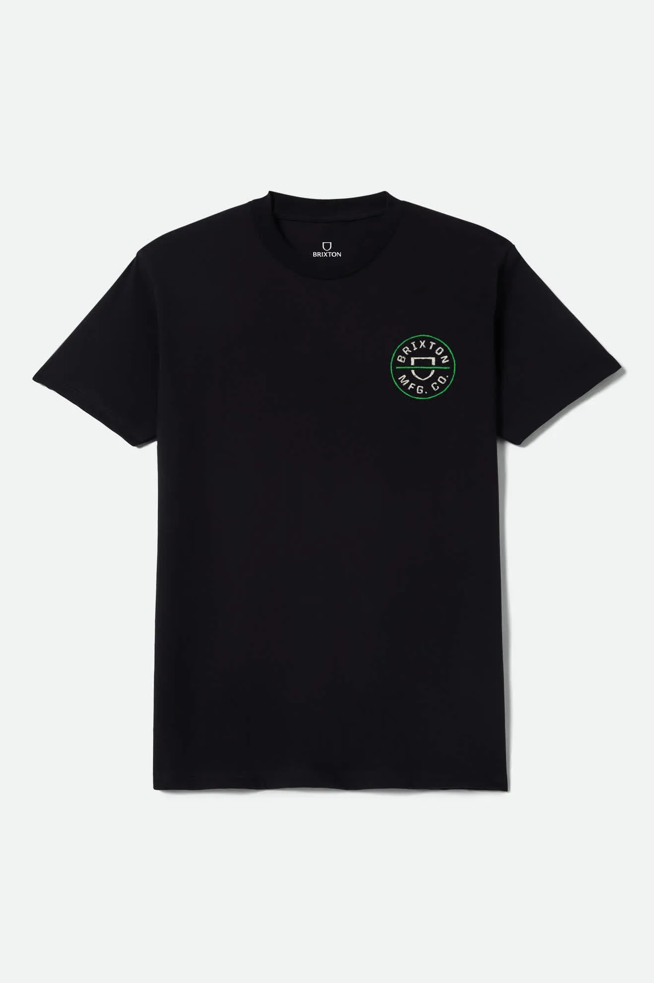 Crest II Short Sleeve Shirt - Black/Stone/Green sold by Brixton product image thumbnail 2