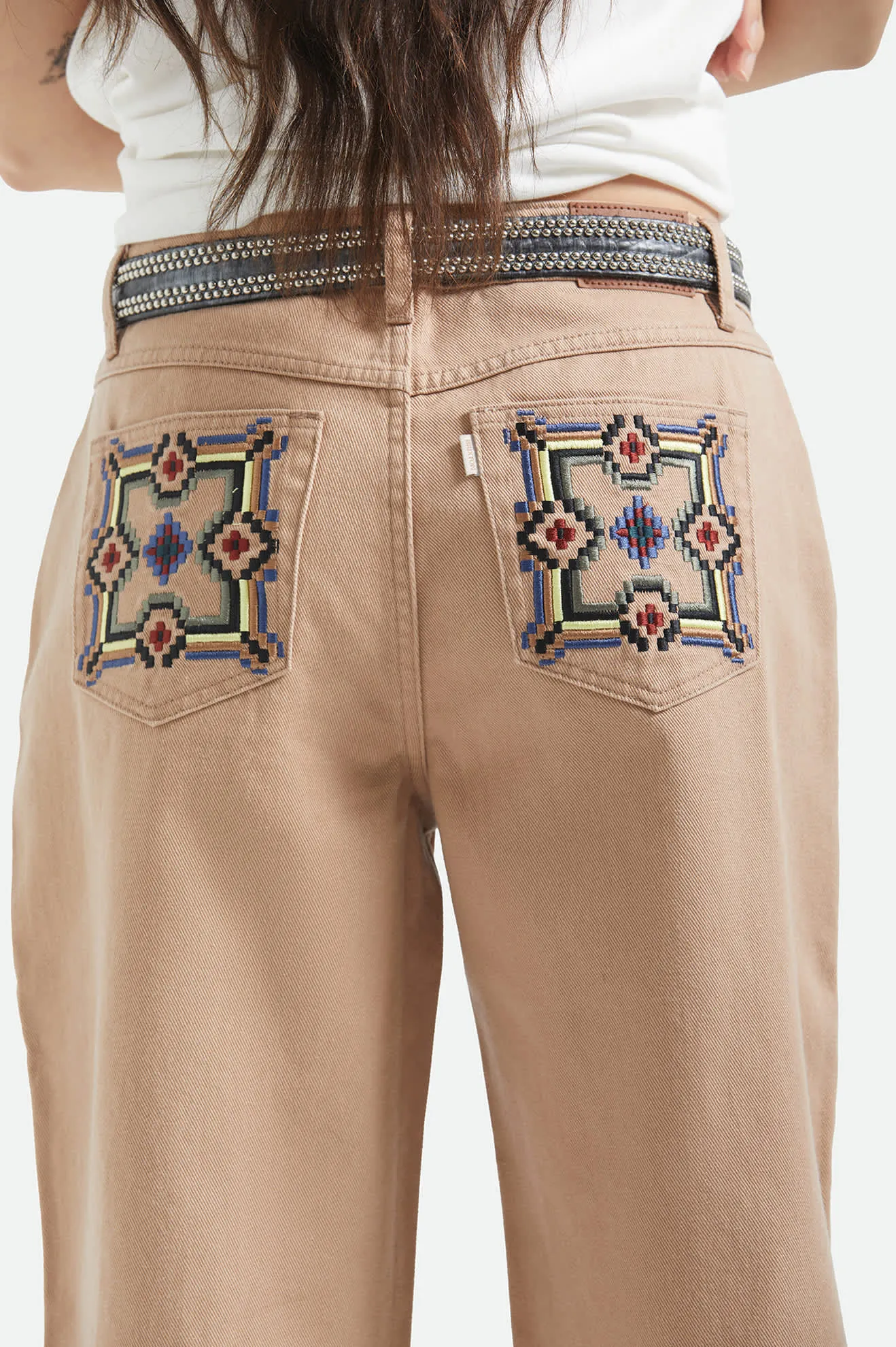 The Chloe 5-Pocket Pant - Washed Timeless Taupe sold by Brixton product image thumbnail 2