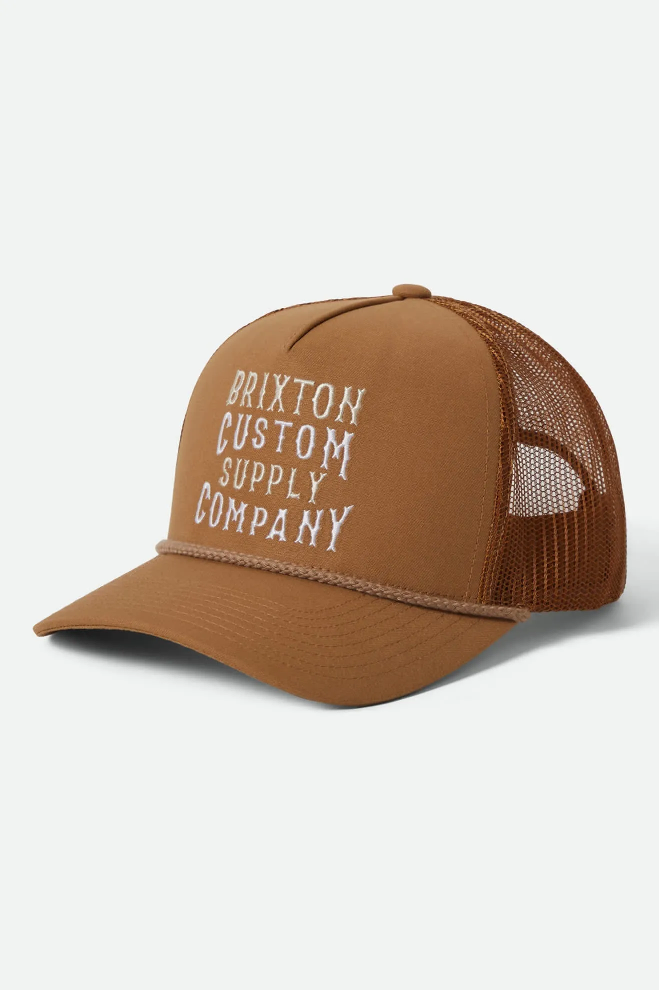 Wheaton NetPlus Trucker Hat - Copper/Copper sold by Brixton