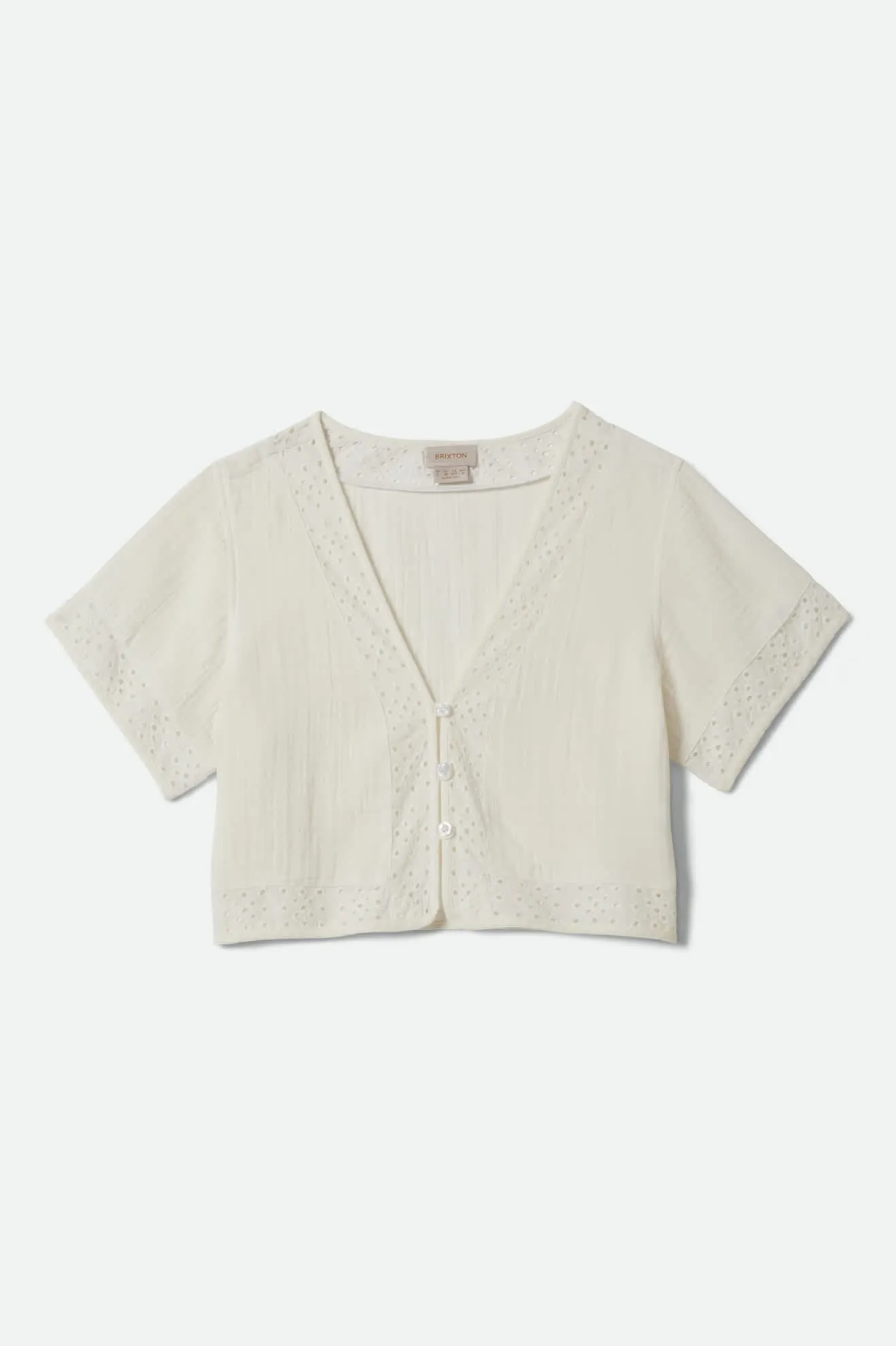 Seaside Eyelet Top - Off White Eyelet sold by Brixton product image thumbnail 2