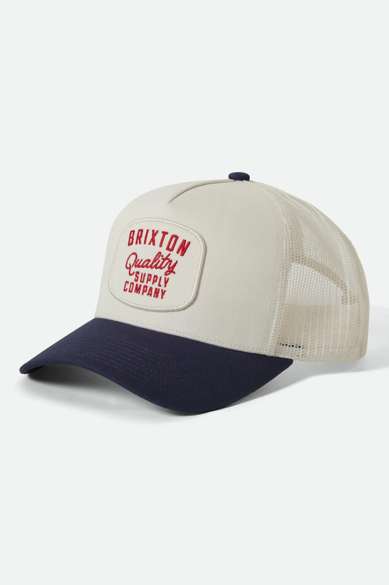 Hubal NetPlus Trucker Hat - Off White/Midnight Blue sold by Brixton