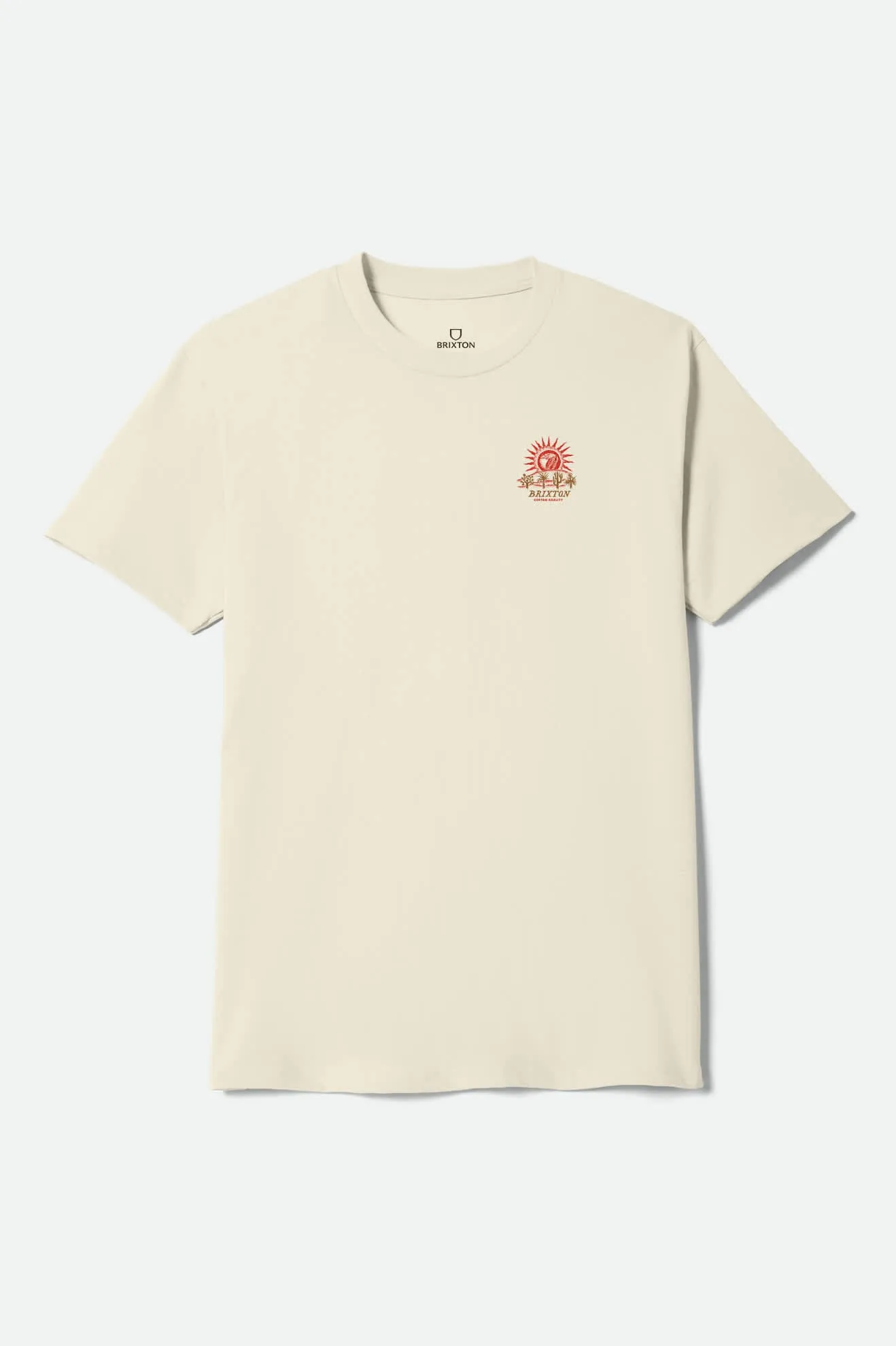 Dark Paradise Short Sleeve Shirt - Cream sold by Brixton product image thumbnail 2