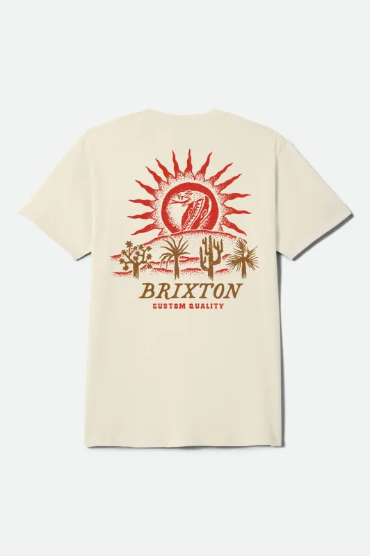Dark Paradise Short Sleeve Shirt - Cream made by Brixton