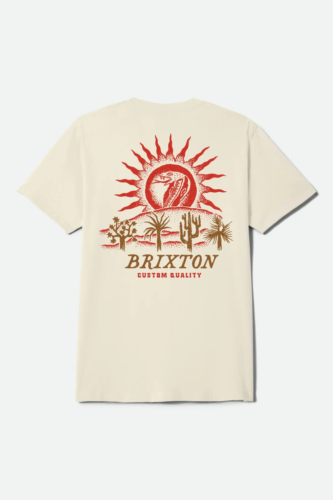 Dark Paradise Short Sleeve Shirt - Cream sold by Brixton